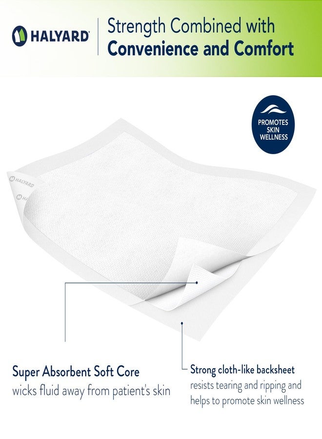HALYARD Premium Disposable Underpads, 40 Inches x 57 Inches Chux Pads - Absorbent Incontinence Bed Pads for Adults with Airlaid Core for Moisture and Odor Control - Pack of 5 - Image 3